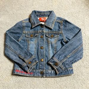 Hello Kitty Girl’s Jean Jacket Sz 3T C1149